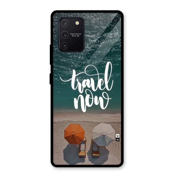 Travel Now Glass Back Case for Galaxy S10 Lite