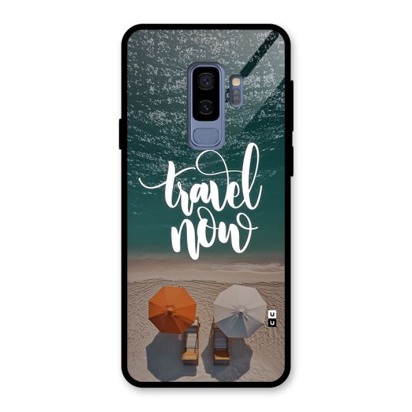 Travel Now Glass Back Case for Galaxy S9 Plus