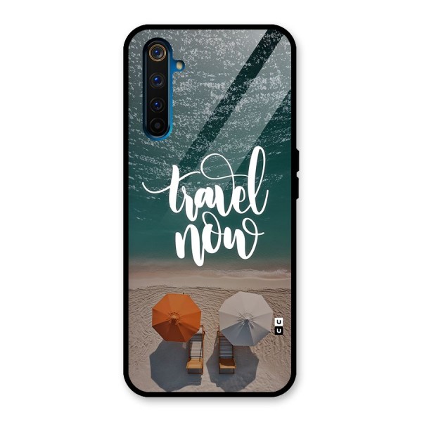 Travel Now Glass Back Case for Realme 6 Pro