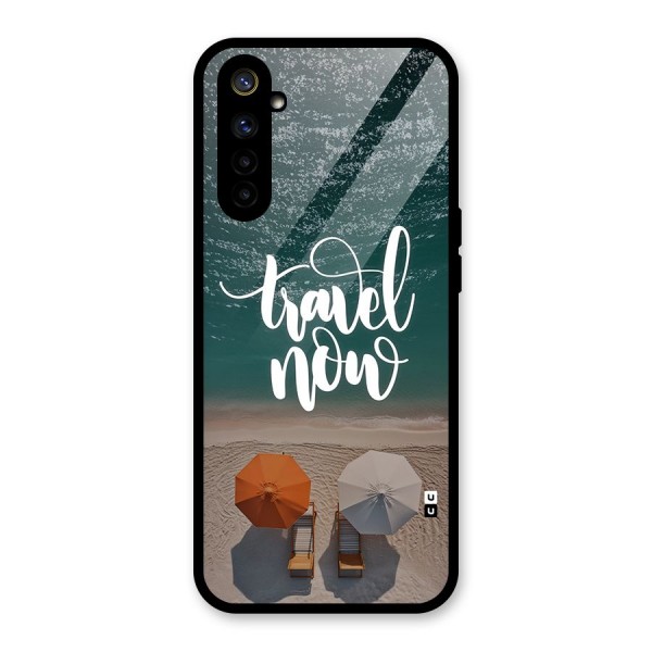 Travel Now Glass Back Case for Realme 6i