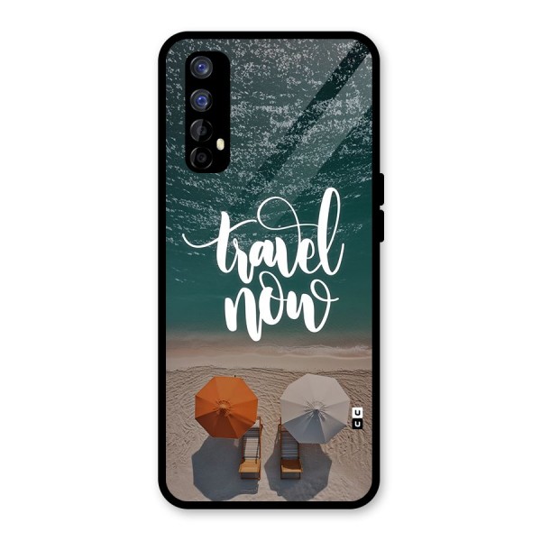 Travel Now Glass Back Case for Realme 7