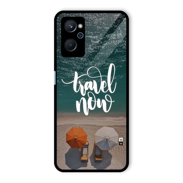 Travel Now Glass Back Case for Realme 9i