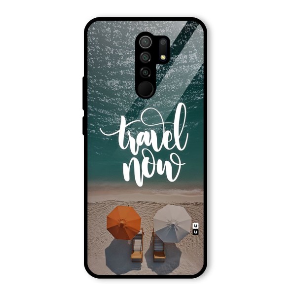 Travel Now Glass Back Case for Redmi 9 Prime