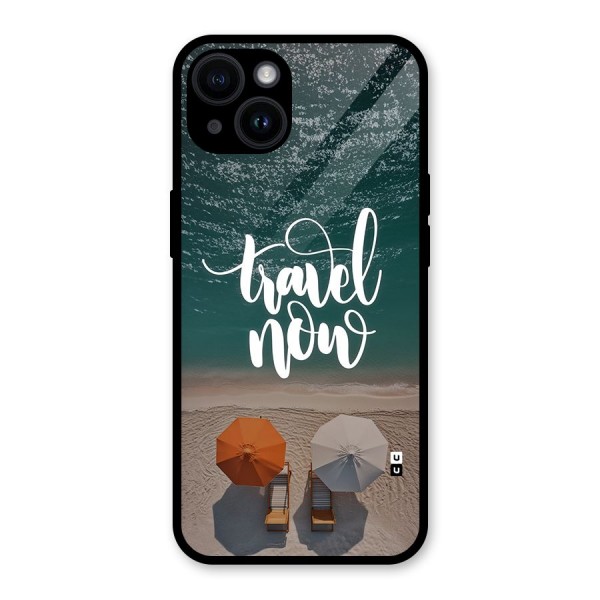 Travel Now Glass Back Case for iPhone 14