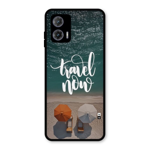 Travel Now Metal Back Case for Moto G73