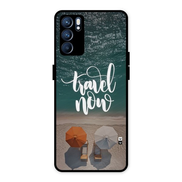 Travel Now Metal Back Case for Oppo Reno6 5G