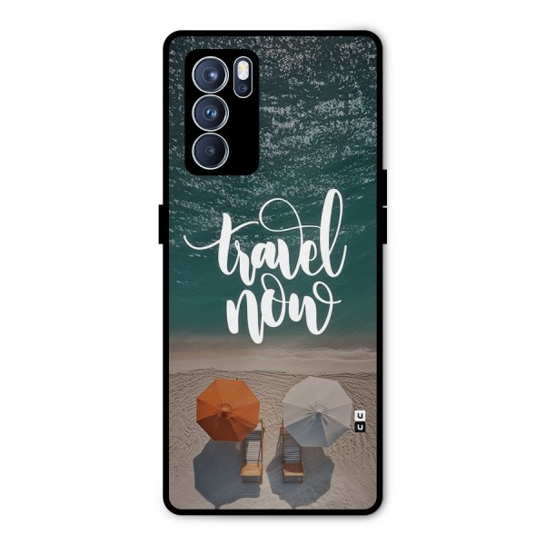 Travel Now Metal Back Case for Oppo Reno6 Pro 5G