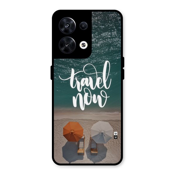 Travel Now Metal Back Case for Oppo Reno8 5G