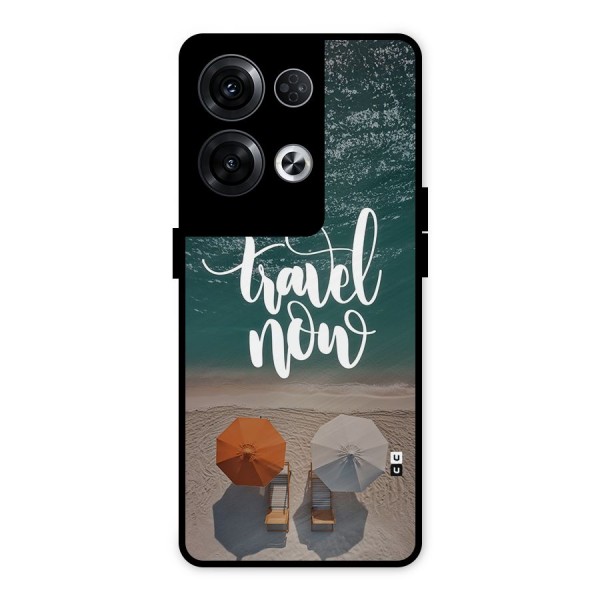 Travel Now Metal Back Case for Oppo Reno8 Pro 5G