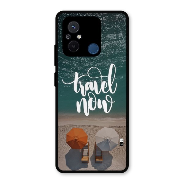 Travel Now Metal Back Case for Poco C55