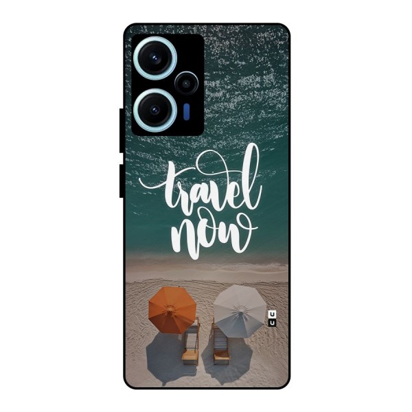 Travel Now Metal Back Case for Poco F5