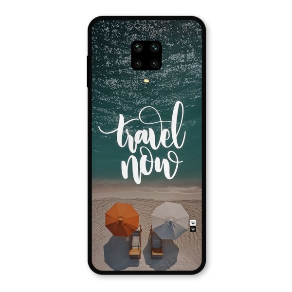 Travel Now Metal Back Case for Poco M2 Pro