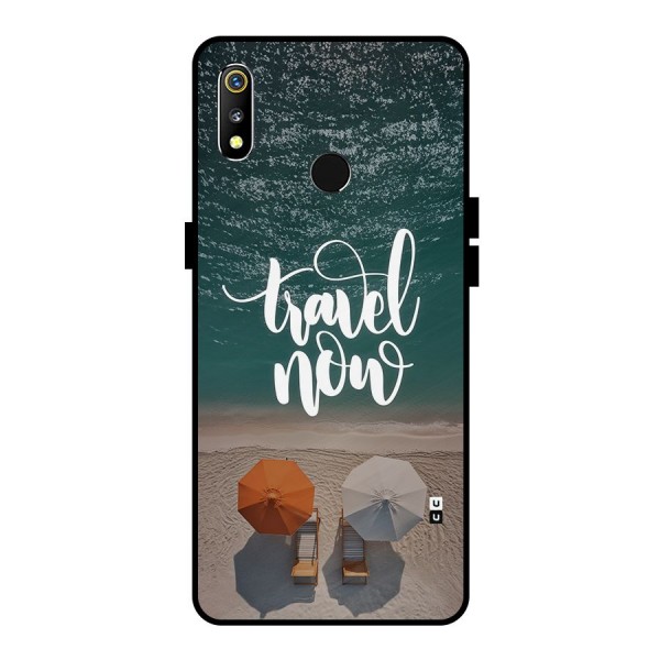 Travel Now Metal Back Case for Realme 3