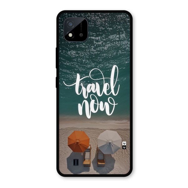 Travel Now Metal Back Case for Realme C11 2021