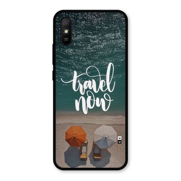 Travel Now Metal Back Case for Redmi 9i