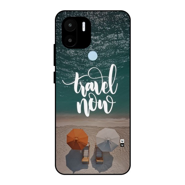 Travel Now Metal Back Case for Redmi A1 Plus