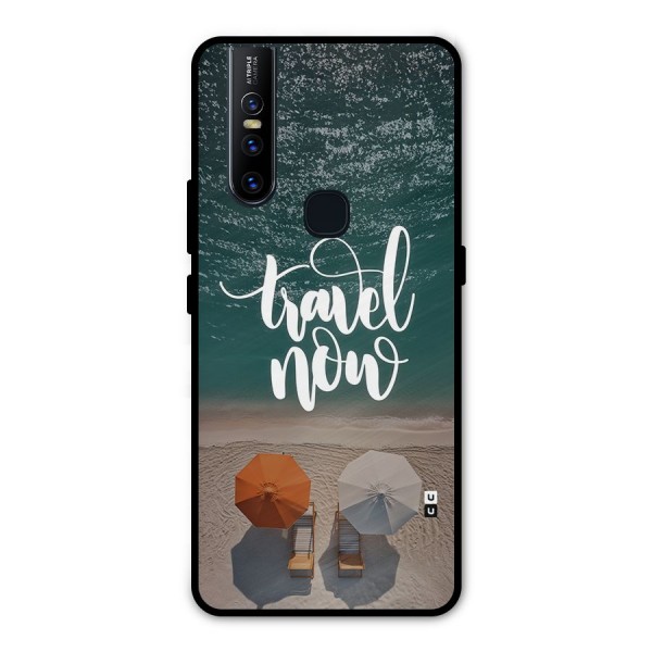 Travel Now Metal Back Case for Vivo V15