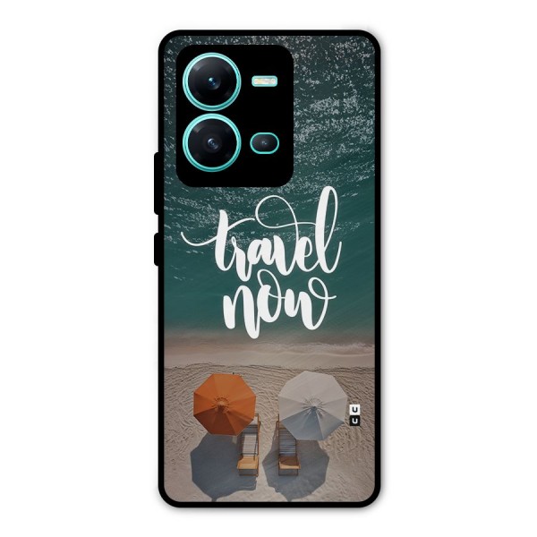 Travel Now Metal Back Case for Vivo V25