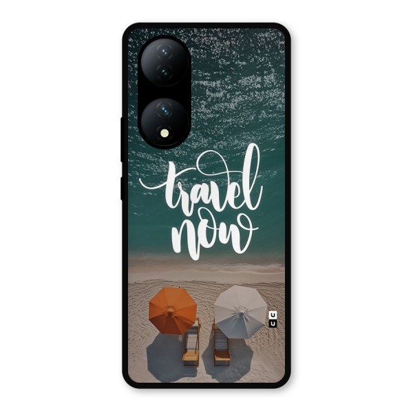 Travel Now Metal Back Case for Vivo Y100