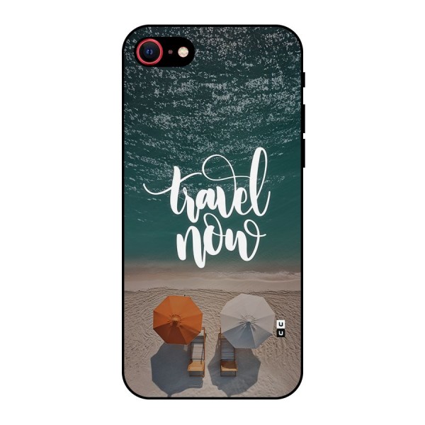 Travel Now Metal Back Case for iPhone 8