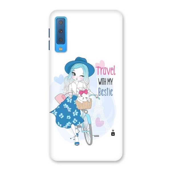 Travel With My Bestie Back Case for Galaxy A7 (2018)