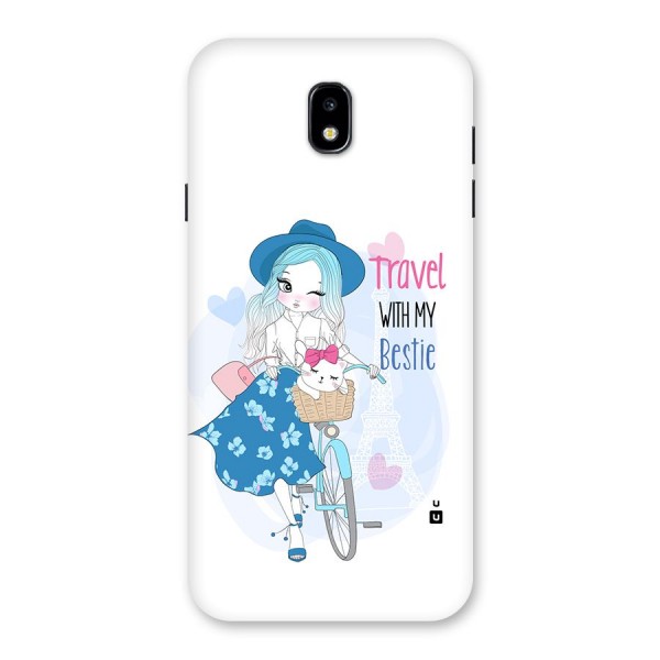 Travel With My Bestie Back Case for Galaxy J7 Pro