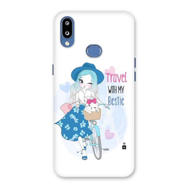 Travel With My Bestie Back Case for Galaxy M01s