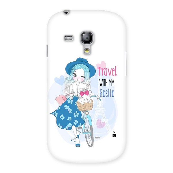 Travel With My Bestie Back Case for Galaxy S3 Mini