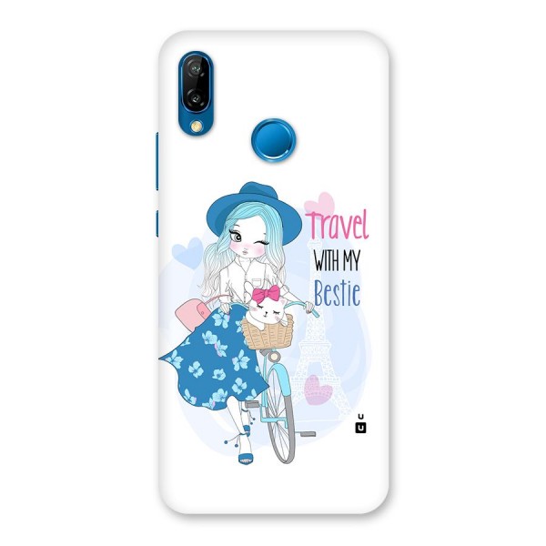 Travel With My Bestie Back Case for Huawei P20 Lite