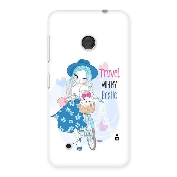 Travel With My Bestie Back Case for Lumia 530