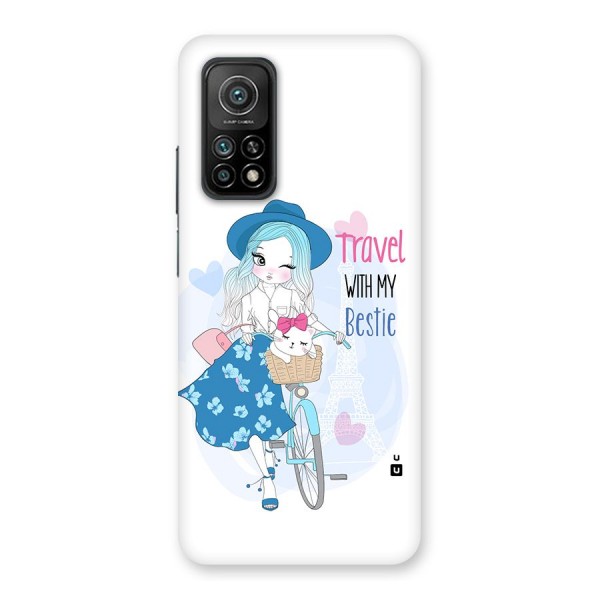 Travel With My Bestie Back Case for Mi 10T 5G