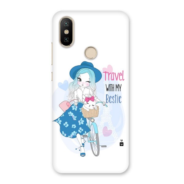 Travel With My Bestie Back Case for Mi A2