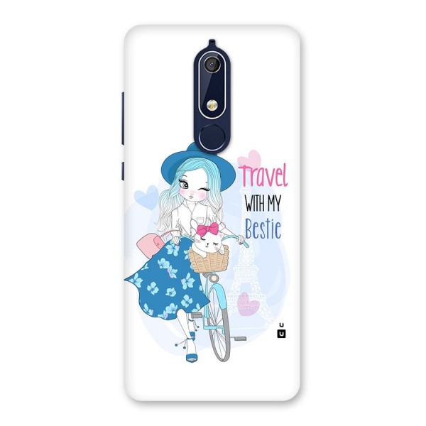 Travel With My Bestie Back Case for Nokia 5.1