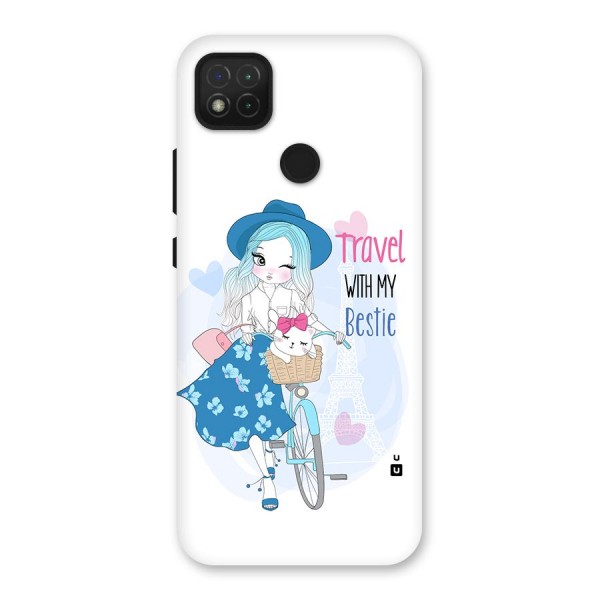 Travel With My Bestie Back Case for Redmi 9C