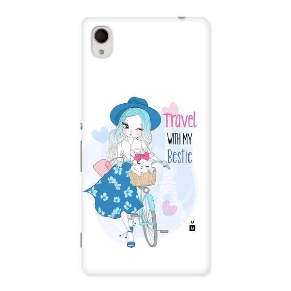 Travel With My Bestie Back Case for Xperia M4 Aqua