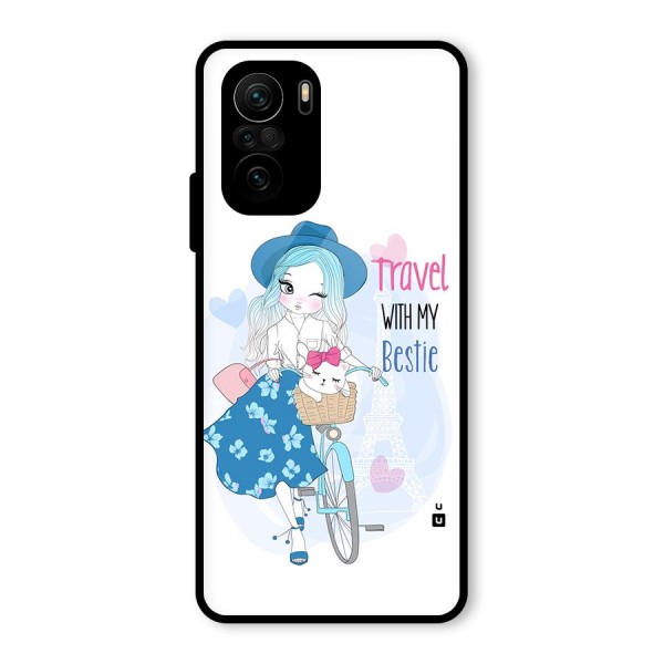 Travel With My Bestie Glass Back Case for Mi 11x