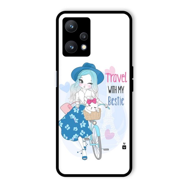 Travel With My Bestie Glass Back Case for Realme 9 Pro 5G