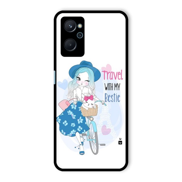 Travel With My Bestie Glass Back Case for Realme 9i