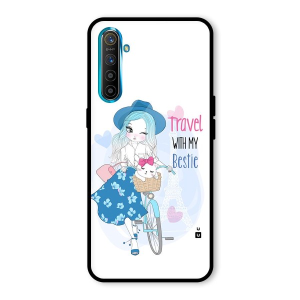 Travel With My Bestie Glass Back Case for Realme X2