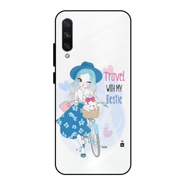 Travel With My Bestie Metal Back Case for Mi A3