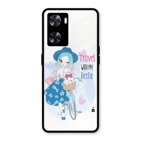 Travel With My Bestie Metal Back Case for Oppo A77