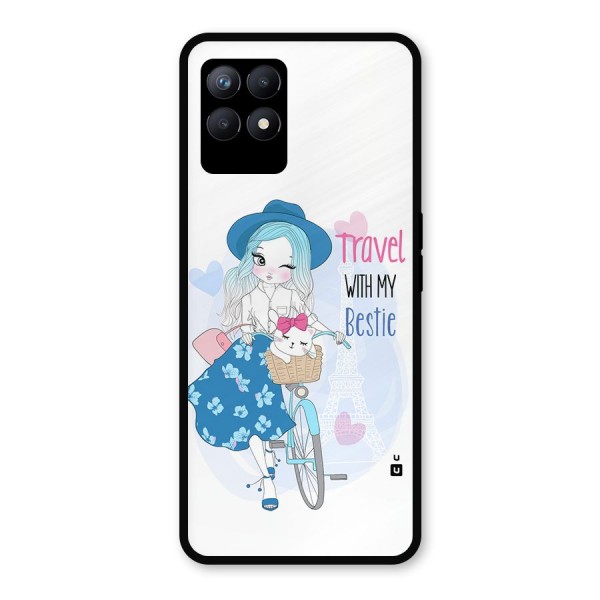 Travel With My Bestie Metal Back Case for Realme 8i