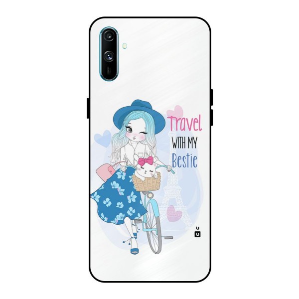 Travel With My Bestie Metal Back Case for Realme C3