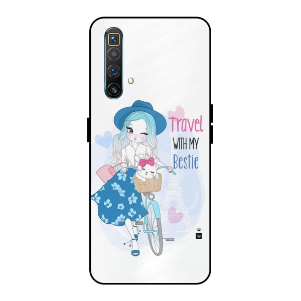 Travel With My Bestie Metal Back Case for Realme X3