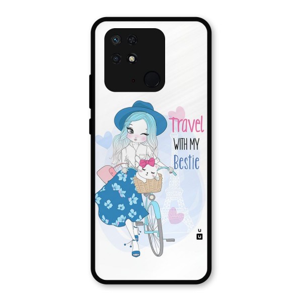 Travel With My Bestie Metal Back Case for Redmi 10