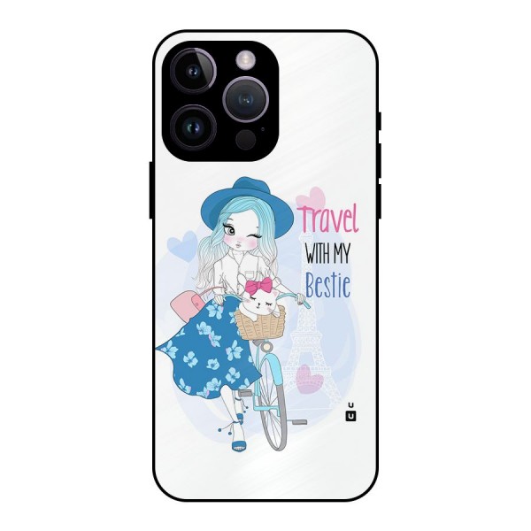 Travel With My Bestie Metal Back Case for iPhone 14 Pro Max
