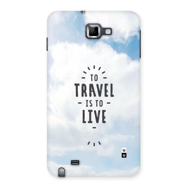 Travel is Life Back Case for Galaxy Note