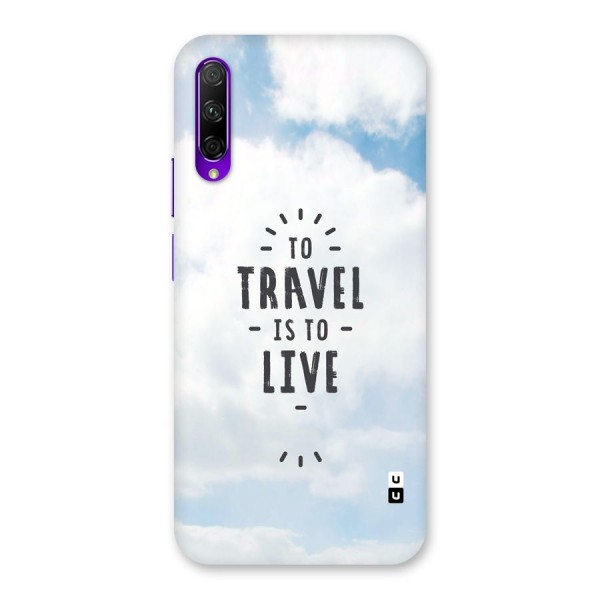 Travel is Life Back Case for Honor 9X Pro