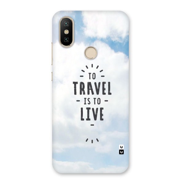 Travel is Life Back Case for Mi A2