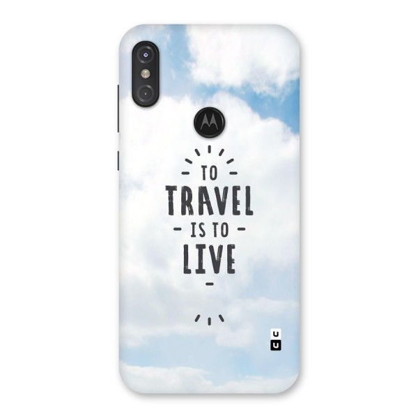 Travel is Life Back Case for Motorola One Power